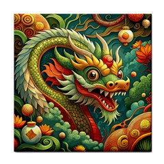 Chinese New Year ¨c Year Of The Dragon Face Towel by Valentinaart