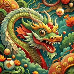 Chinese New Year ¨c Year Of The Dragon Play Mat (square)