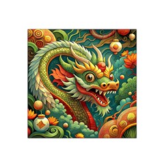 Chinese New Year ¨c Year Of The Dragon Satin Bandana Scarf 22  X 22 