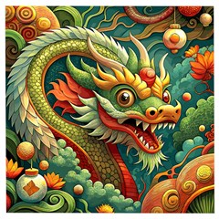 Chinese New Year ¨c Year Of The Dragon Wooden Puzzle Square