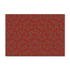 Hexagon Motif Geometric Tribal Style Pattern Sticker A4 (10 pack)