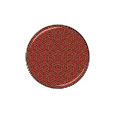 Hexagon Motif Geometric Tribal Style Pattern Hat Clip Ball Marker