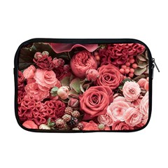 Pink Roses Flowers Love Nature Apple Macbook Pro 17  Zipper Case by Grandong