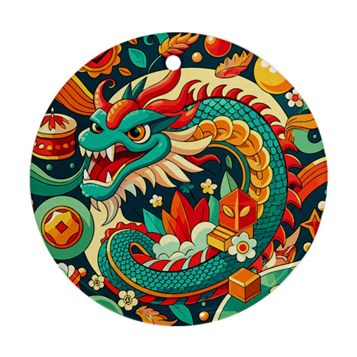 Chinese New Year – Year of the Dragon Ornament (Round)