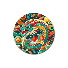 Chinese New Year ¨c Year Of The Dragon Magnet 3  (round)