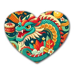 Chinese New Year ¨c Year Of The Dragon Heart Mousepad