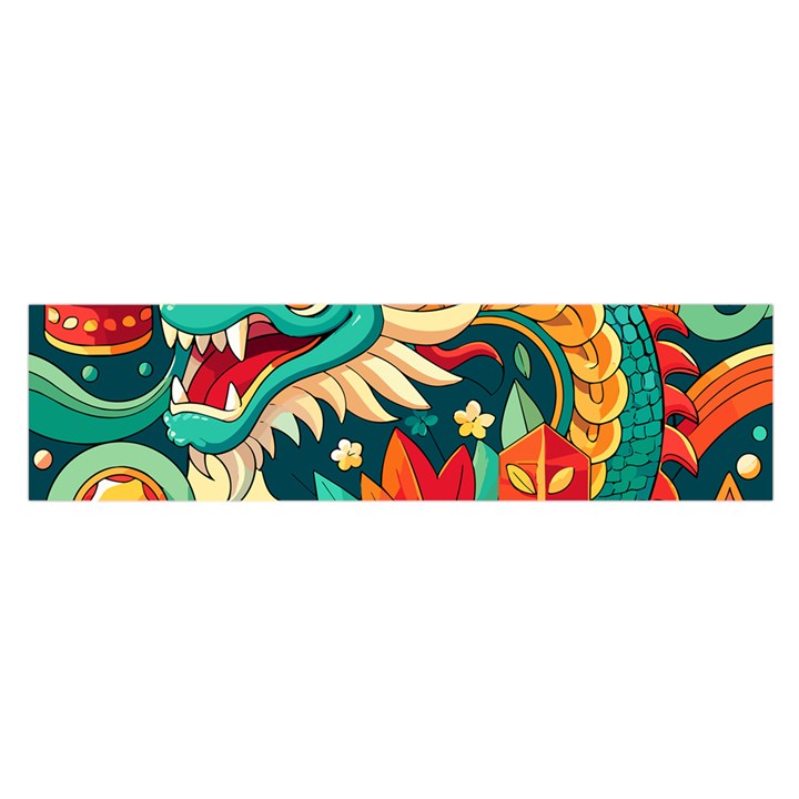 Chinese New Year – Year of the Dragon Oblong Satin Scarf (16  x 60 )