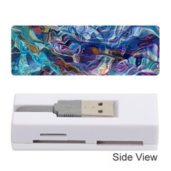 Kaleidoscopic Currents Memory Card Reader (stick) by kaleidomarblingart