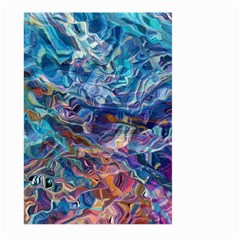 Kaleidoscopic Currents Large Garden Flag (two Sides) by kaleidomarblingart