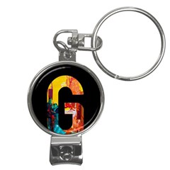 Abstract, Dark Background, Black, Typography,g Nail Clippers Key Chain