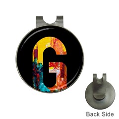 Abstract, Dark Background, Black, Typography,g Hat Clips with Golf Markers