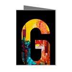 Abstract, Dark Background, Black, Typography,g Mini Greeting Cards (Pkg of 8) Left