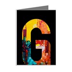 Abstract, Dark Background, Black, Typography,g Mini Greeting Cards (Pkg of 8) Right