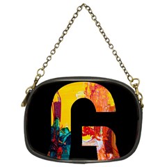 Abstract, Dark Background, Black, Typography,g Chain Purse (One Side)