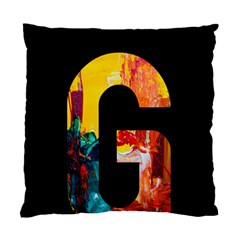 Abstract, Dark Background, Black, Typography,g Standard Cushion Case (One Side)