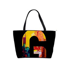 Abstract, Dark Background, Black, Typography,g Classic Shoulder Handbag