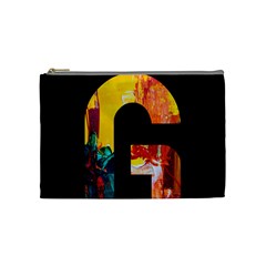 Abstract, Dark Background, Black, Typography,g Cosmetic Bag (medium)