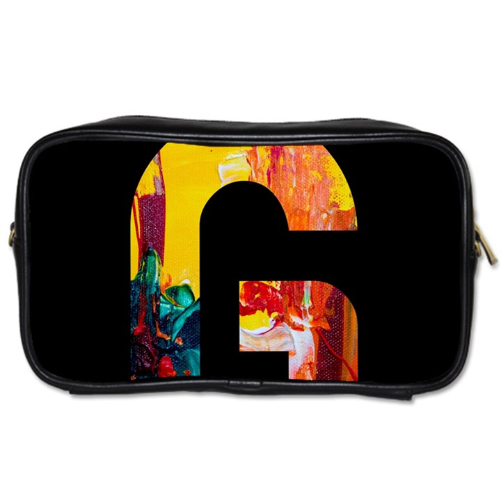 Abstract, Dark Background, Black, Typography,g Toiletries Bag (Two Sides)