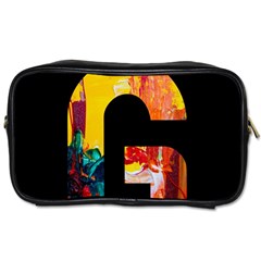 Abstract, Dark Background, Black, Typography,g Toiletries Bag (two Sides) by nateshop