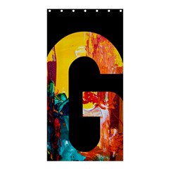 Abstract, Dark Background, Black, Typography,g Shower Curtain 36  X 72  (stall) 