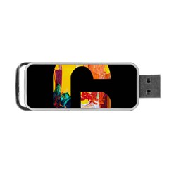 Abstract, Dark Background, Black, Typography,g Portable Usb Flash (one Side)