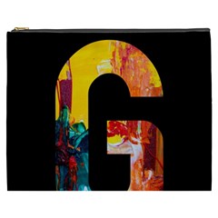 Abstract, Dark Background, Black, Typography,g Cosmetic Bag (xxxl)