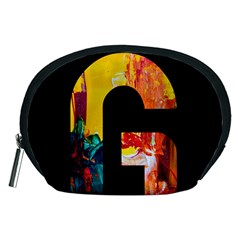 Abstract, Dark Background, Black, Typography,g Accessory Pouch (Medium)