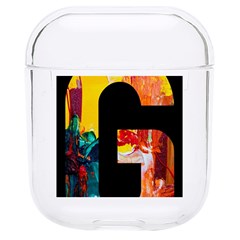 Abstract, Dark Background, Black, Typography,g Hard PC AirPods 1/2 Case