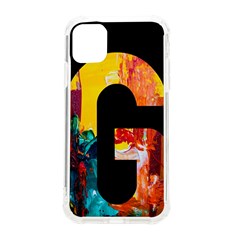 Abstract, Dark Background, Black, Typography,g iPhone 11 TPU UV Print Case