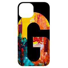 Abstract, Dark Background, Black, Typography,g iPhone 14 Black UV Print Case