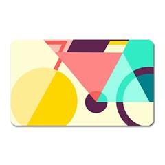 Bicycle, Geometric Figures, Art, Magnet (rectangular)