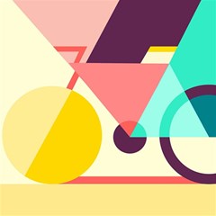 Bicycle, Geometric Figures, Art, Play Mat (rectangle) by nateshop