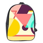 Bicycle, Geometric Figures, Art, School Bag (XL) Front