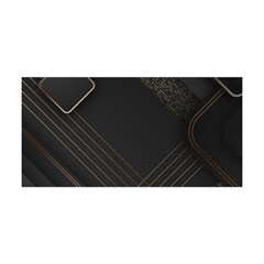 Black Background With Gold Lines Yoga Headband