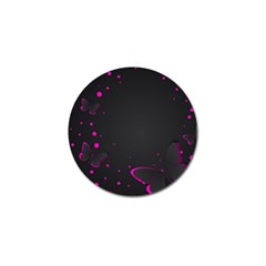 Butterflies, Abstract Design, Pink Black Golf Ball Marker (10 pack)