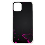 Butterflies, Abstract Design, Pink Black iPhone 12/12 Pro TPU UV Print Case Front