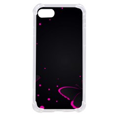 Butterflies, Abstract Design, Pink Black Iphone Se by nateshop