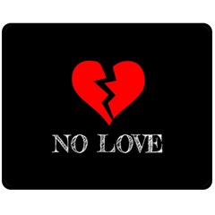 No Love, Broken, Emotional, Heart, Hope Two Sides Fleece Blanket (medium)