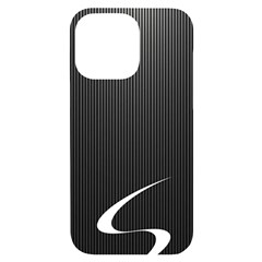 S Black Fingerprint, Black, Edge Iphone 14 Pro Max Black Uv Print Case by nateshop