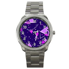 Triangles, Triangle, Colorful Sport Metal Watch