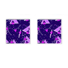 Triangles, Triangle, Colorful Cufflinks (square) by nateshop