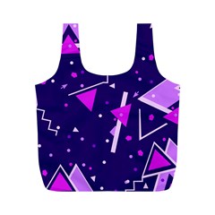 Triangles, Triangle, Colorful Full Print Recycle Bag (m)