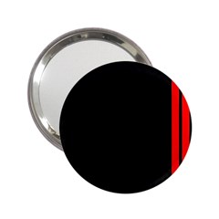 Abstract Black & Red, Backgrounds, Lines 2 25  Handbag Mirrors by nateshop