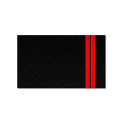 Abstract Black & Red, Backgrounds, Lines Sticker Rectangular (100 Pack) by nateshop