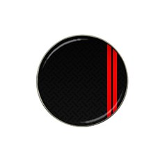 Abstract Black & Red, Backgrounds, Lines Hat Clip Ball Marker (4 Pack)