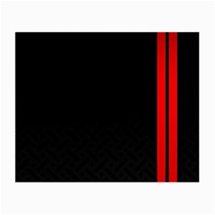 Abstract Black & Red, Backgrounds, Lines Small Glasses Cloth (2 Sides)