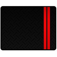 Abstract Black & Red, Backgrounds, Lines Two Sides Fleece Blanket (medium)