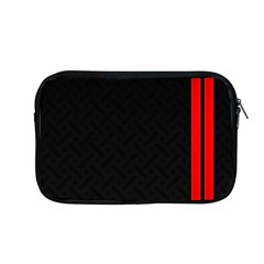 Abstract Black & Red, Backgrounds, Lines Apple Macbook Pro 13  Zipper Case by nateshop