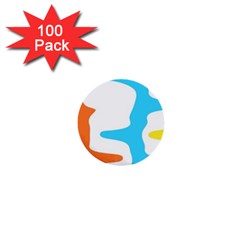 Warp Lines Colorful Multicolor 1  Mini Buttons (100 Pack) 