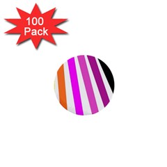 Colorful Multicolor Colorpop Flare 1  Mini Buttons (100 Pack)  by Cemarart